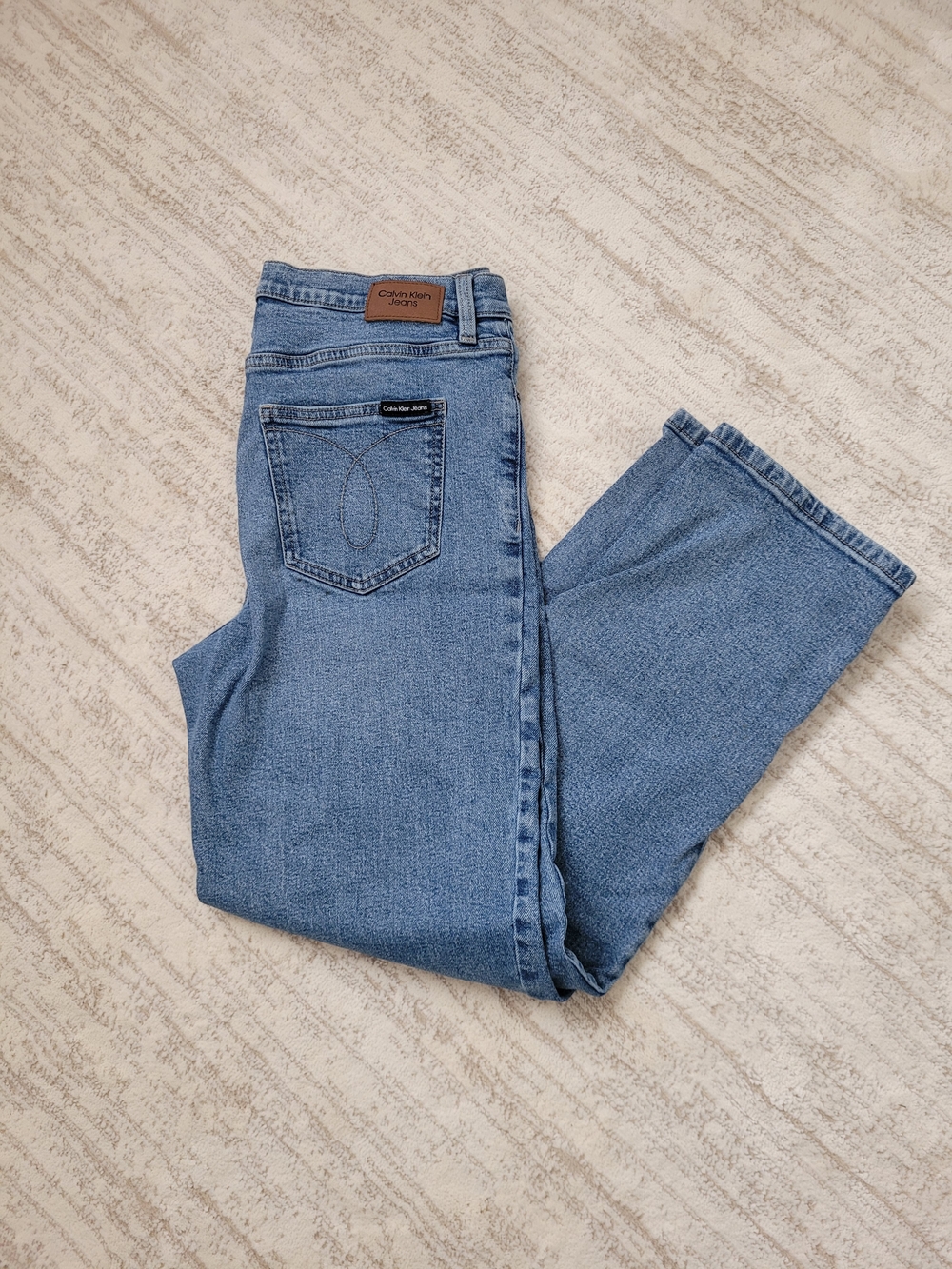 Calvin Klein Jeans Mid Blue Relaxed Straight Denim